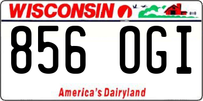 WI license plate 856OGI