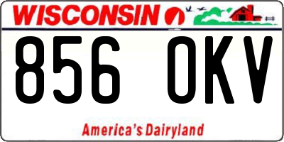 WI license plate 856OKV