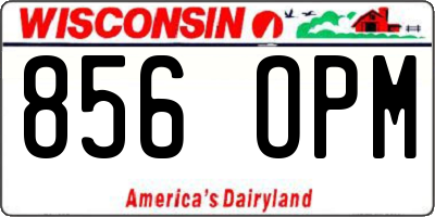 WI license plate 856OPM