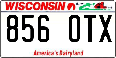 WI license plate 856OTX