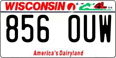 WI license plate 856OUW