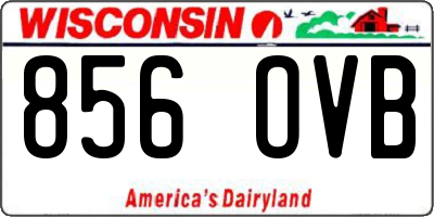 WI license plate 856OVB