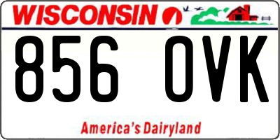 WI license plate 856OVK