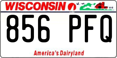 WI license plate 856PFQ