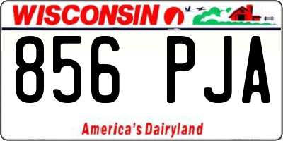 WI license plate 856PJA