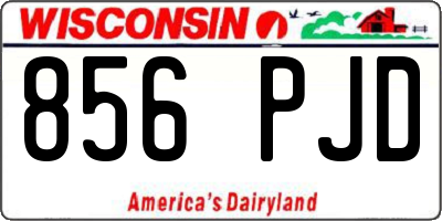 WI license plate 856PJD