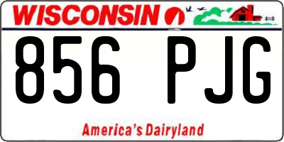 WI license plate 856PJG