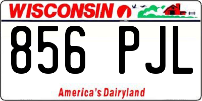 WI license plate 856PJL