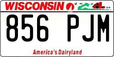 WI license plate 856PJM