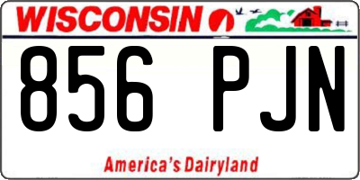 WI license plate 856PJN