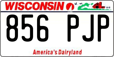 WI license plate 856PJP