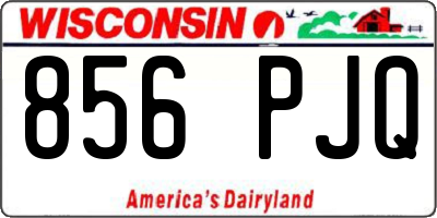 WI license plate 856PJQ