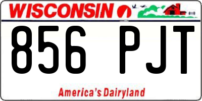 WI license plate 856PJT