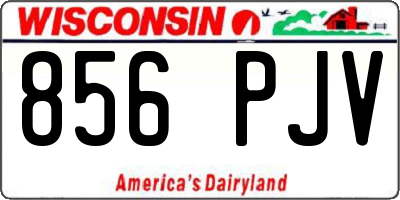 WI license plate 856PJV