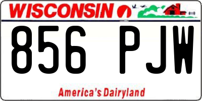 WI license plate 856PJW