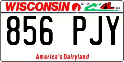 WI license plate 856PJY