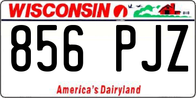WI license plate 856PJZ
