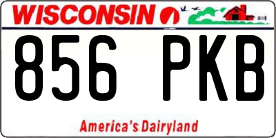 WI license plate 856PKB