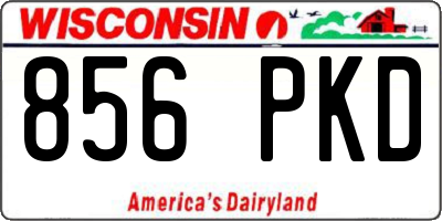 WI license plate 856PKD