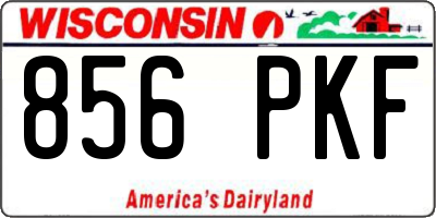 WI license plate 856PKF