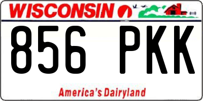 WI license plate 856PKK