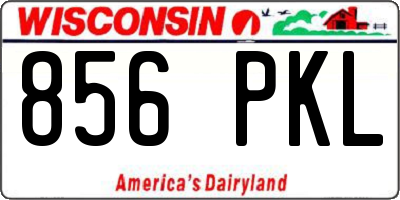 WI license plate 856PKL