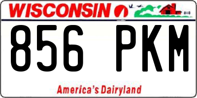 WI license plate 856PKM
