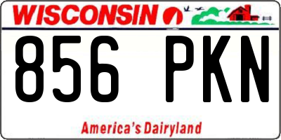 WI license plate 856PKN