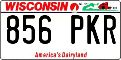 WI license plate 856PKR