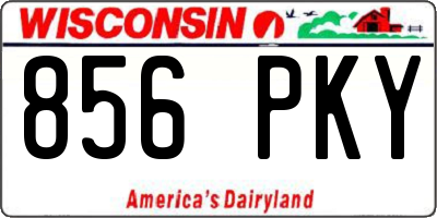WI license plate 856PKY