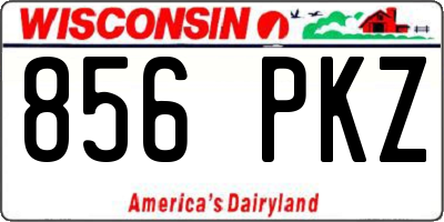 WI license plate 856PKZ