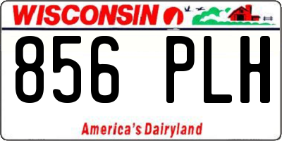 WI license plate 856PLH
