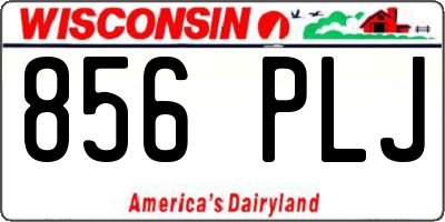 WI license plate 856PLJ