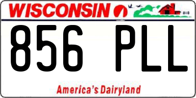 WI license plate 856PLL