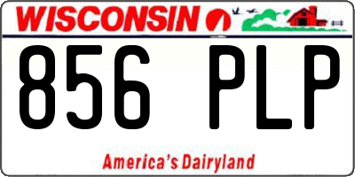 WI license plate 856PLP