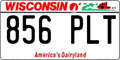 WI license plate 856PLT