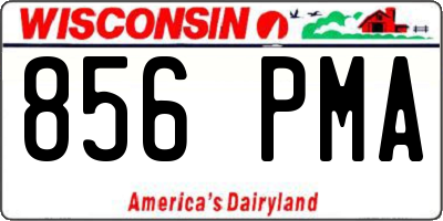 WI license plate 856PMA