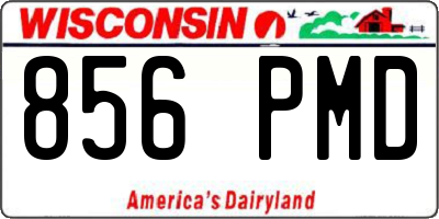 WI license plate 856PMD