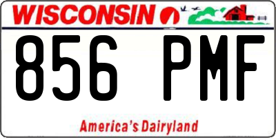 WI license plate 856PMF
