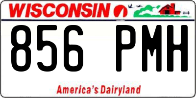 WI license plate 856PMH