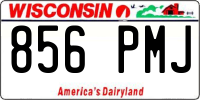 WI license plate 856PMJ