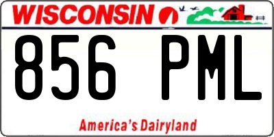 WI license plate 856PML