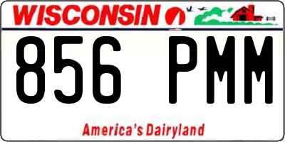WI license plate 856PMM
