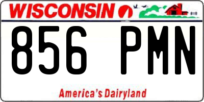WI license plate 856PMN
