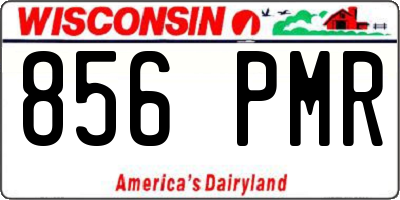 WI license plate 856PMR