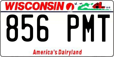 WI license plate 856PMT
