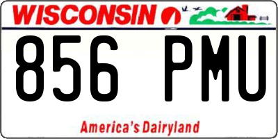 WI license plate 856PMU