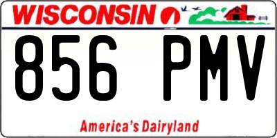 WI license plate 856PMV