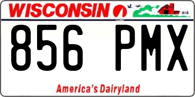 WI license plate 856PMX