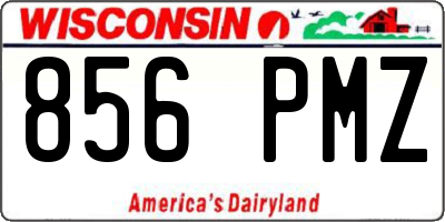WI license plate 856PMZ